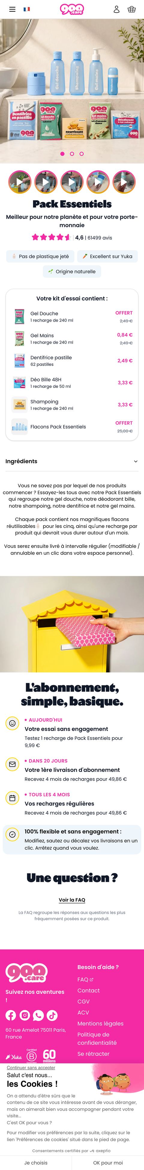 Exemple de page d'offre construite par Boost Conversion